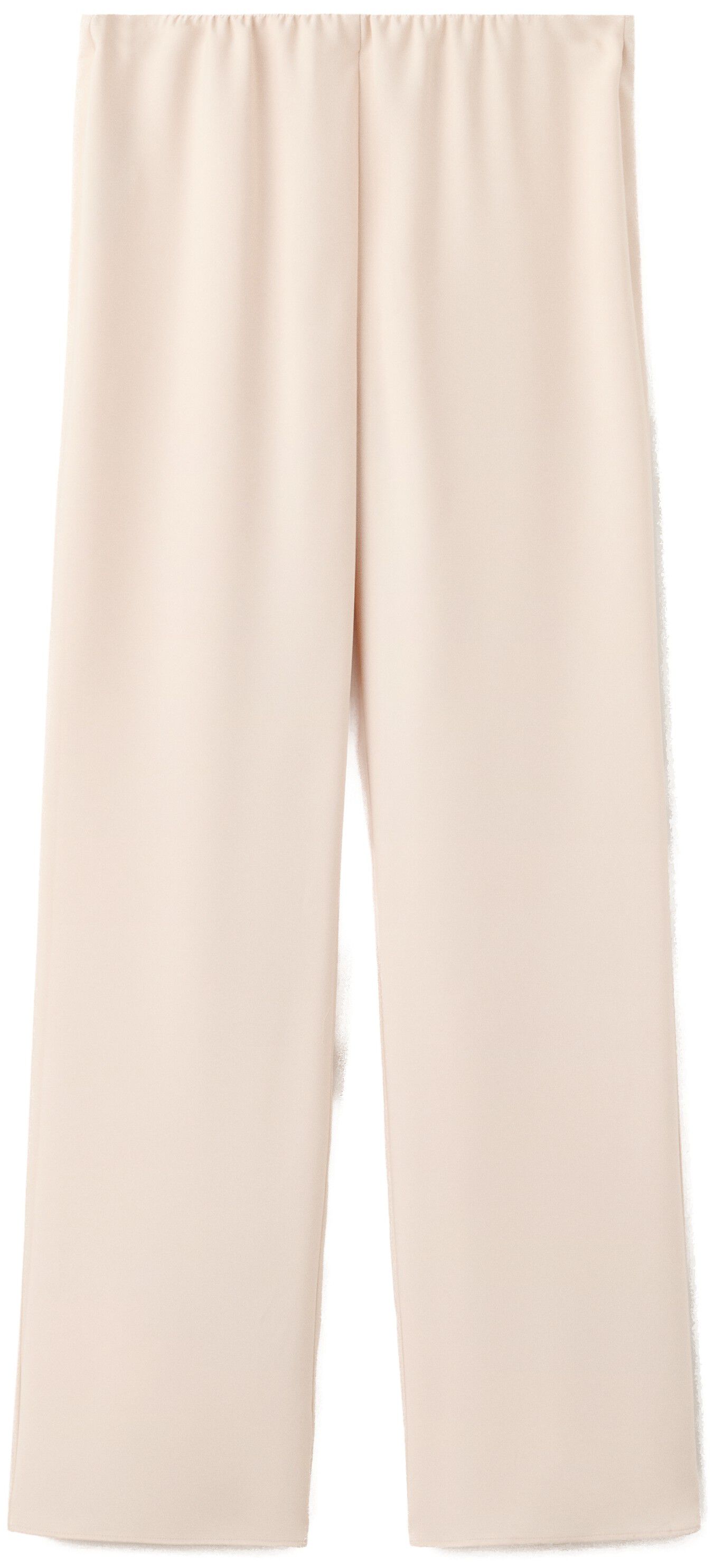 Satin straight-fit trousers