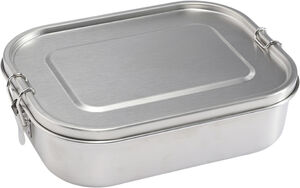 Lunch box large w. divider steel