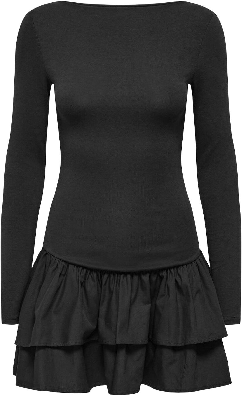 Onlvega L/S Boatneck Mix Dress Box Jrs
