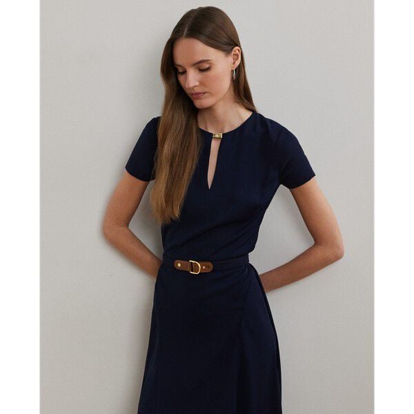 Belted Georgette Dress