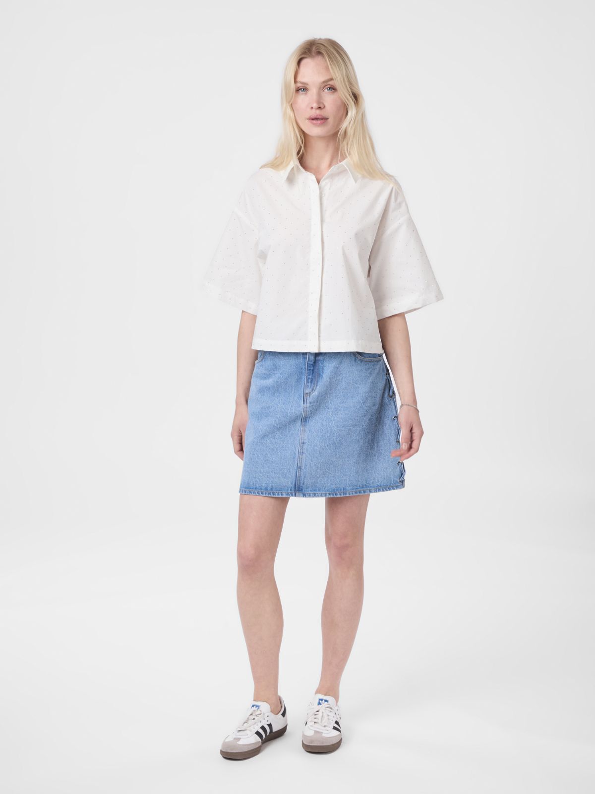 Jasie Poplin Stone Shirt