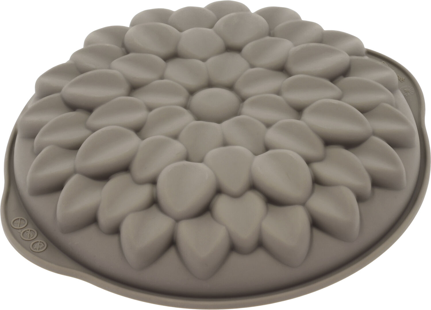 Mousseform Dahlia Dia. 20 x 3,8 cm Latte Silikone