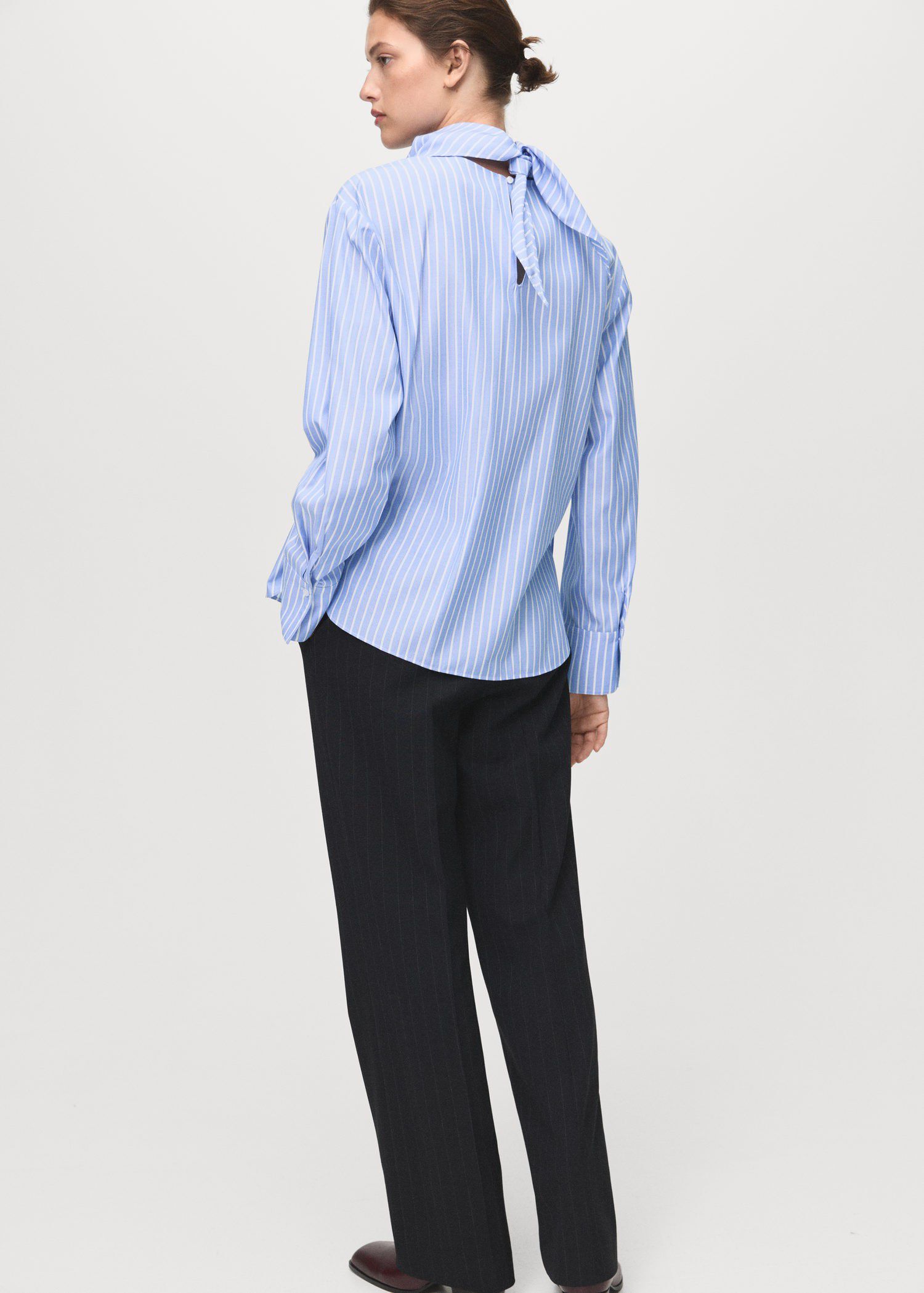 Striped handkerchief blouse