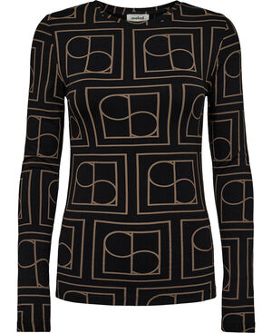 SLHanadi Printed Round Neck LS