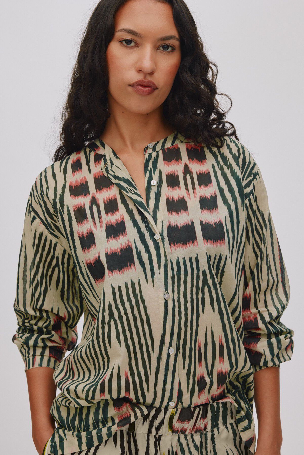 Ikat voile shirt - Sibyl