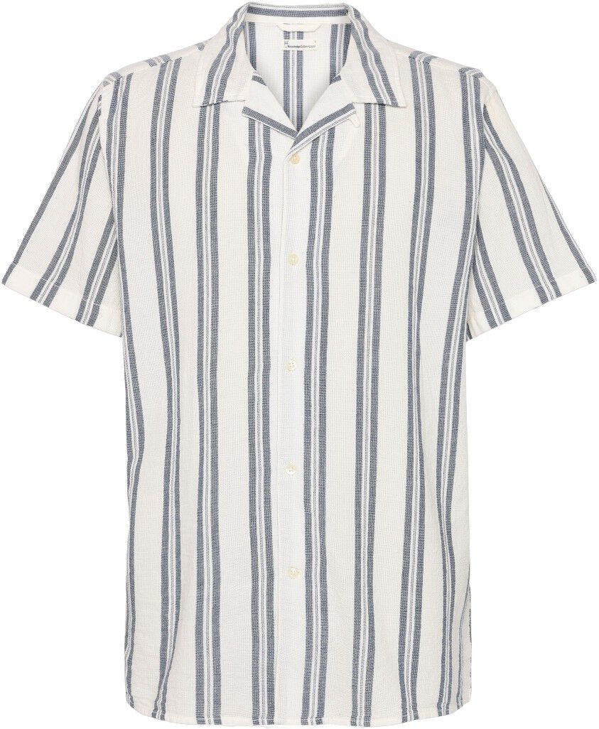 Box short sleeve striped cotton shirt GOTS/Vegan