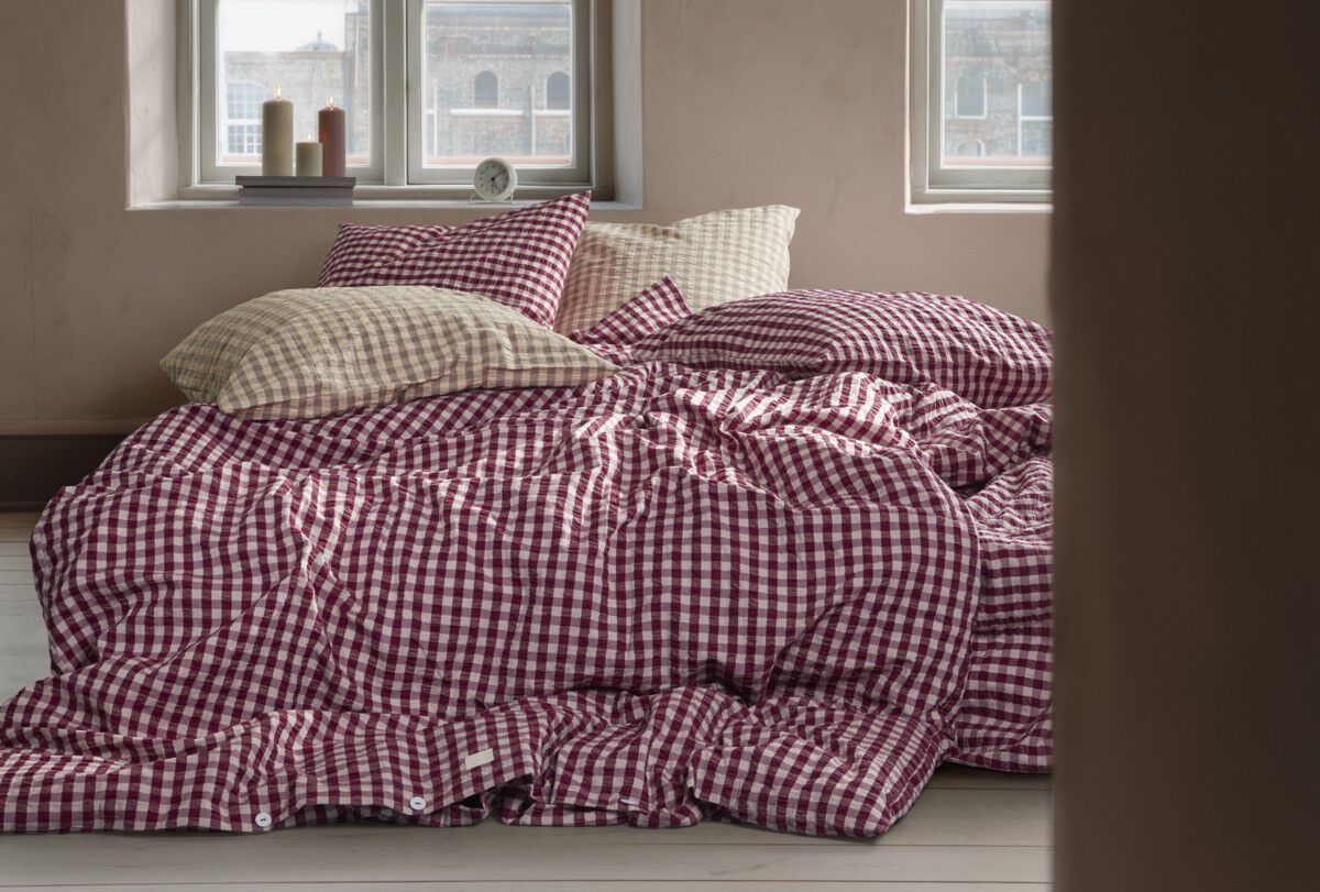 B&aelig;k&B&oslash;lge Senget&oslash;j 200x220 cm blomme/rosa DK