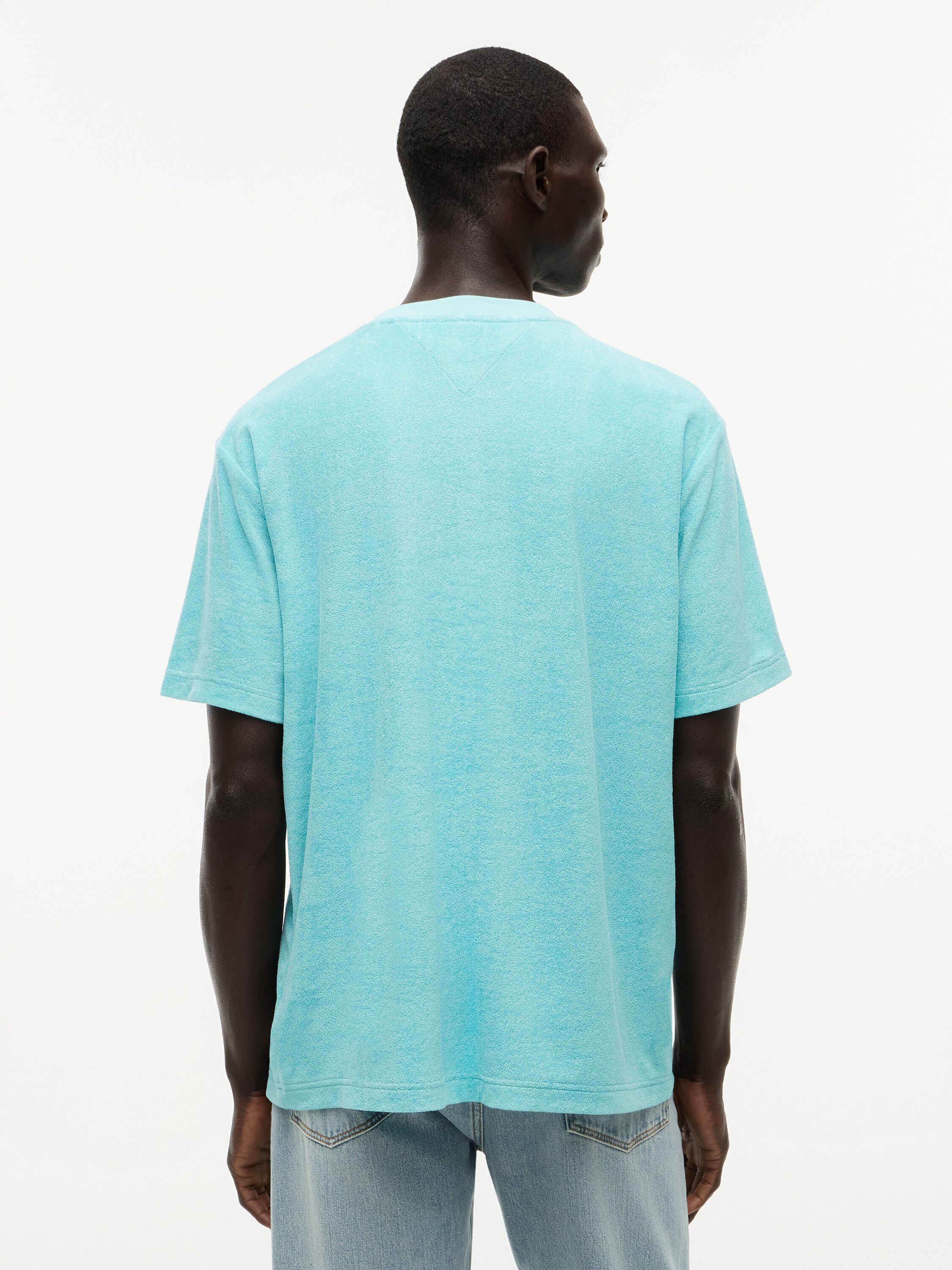 Towelling Relaxed Crew Neck T-Shirt