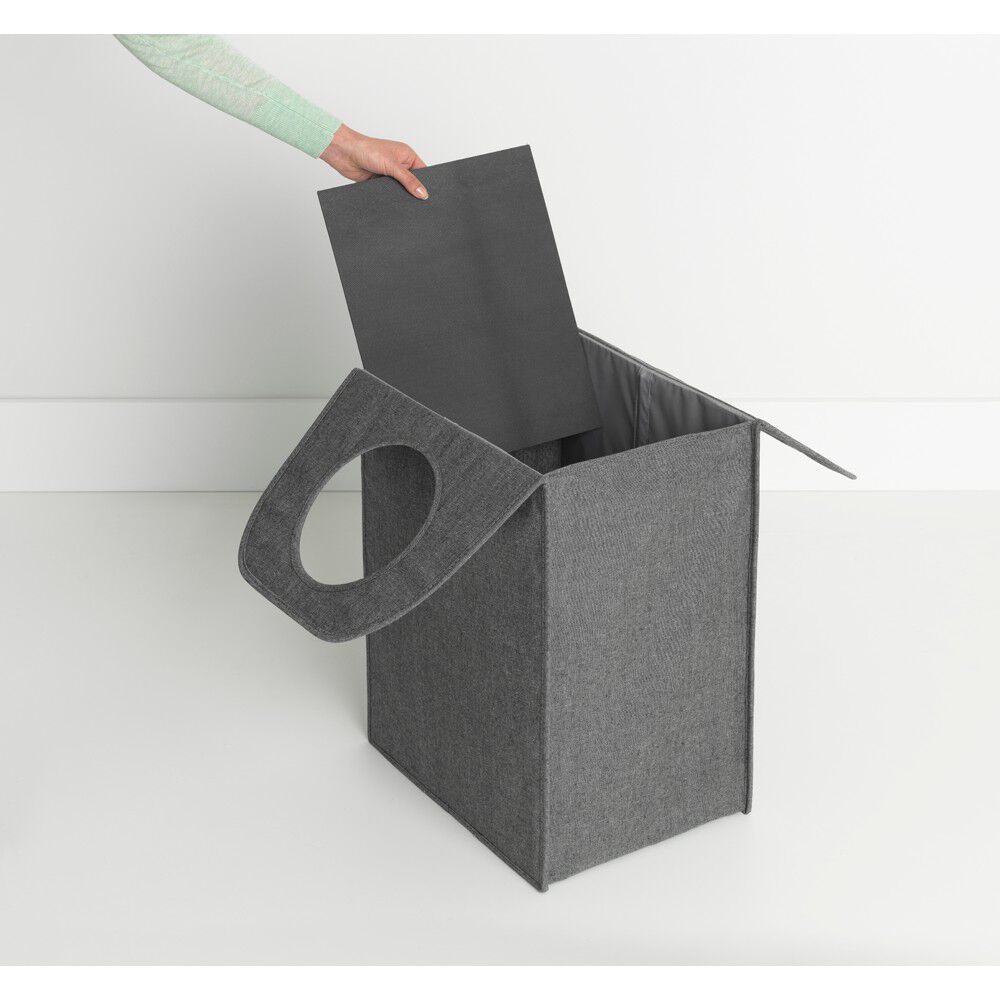 Vasket&oslash;jstaske Rektangul&aelig;r 55 ltr. - Pepper Black