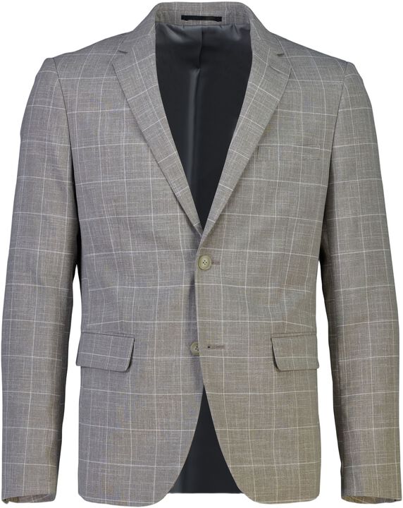 Checked slub viscose blend sui