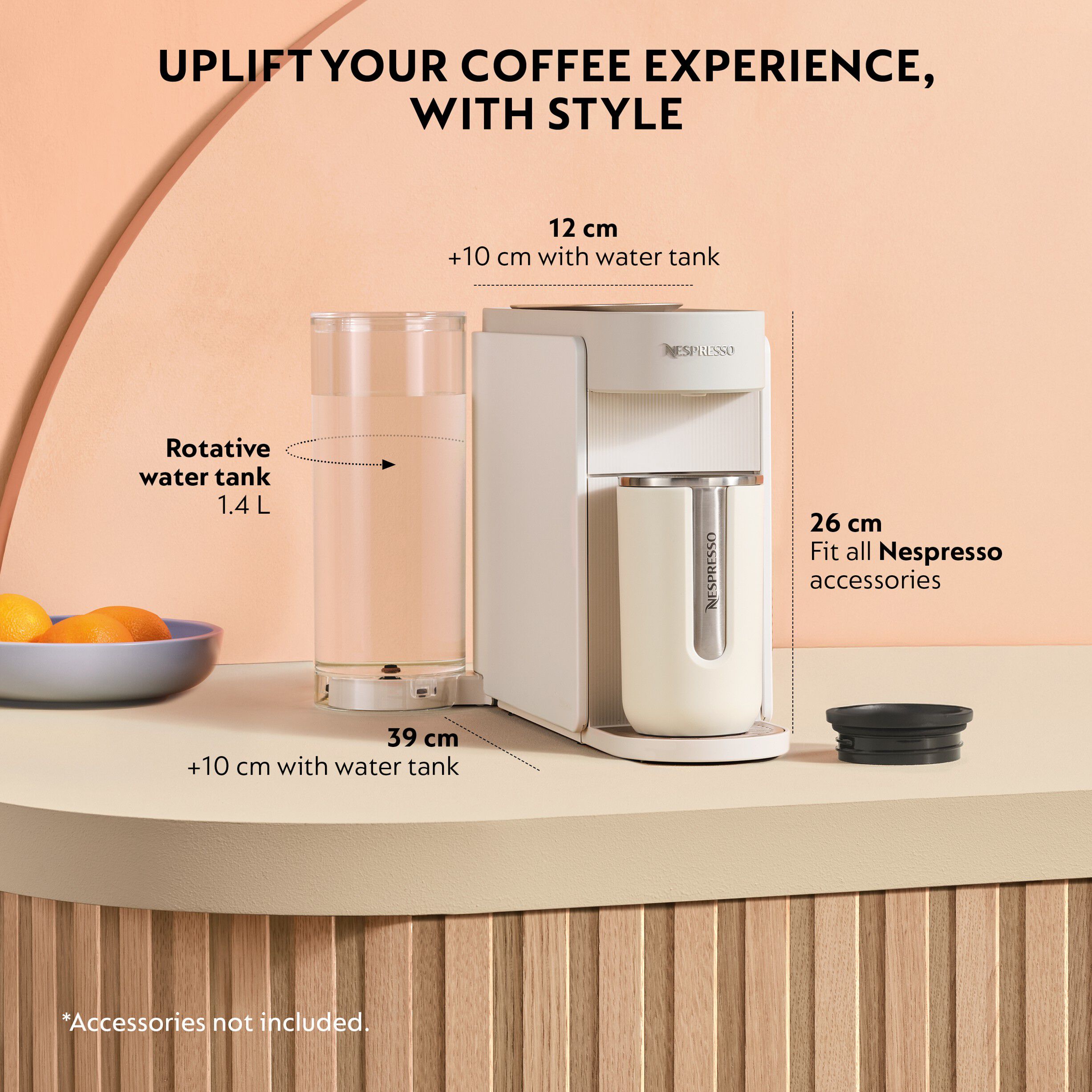 Vertuo UP kapselmaskine (Hvid)