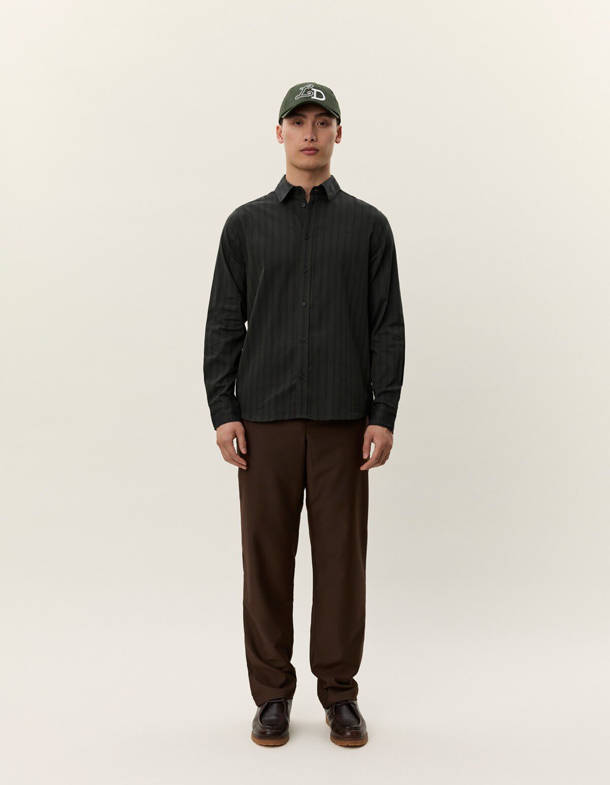 Konrad Melange Striped Shirt