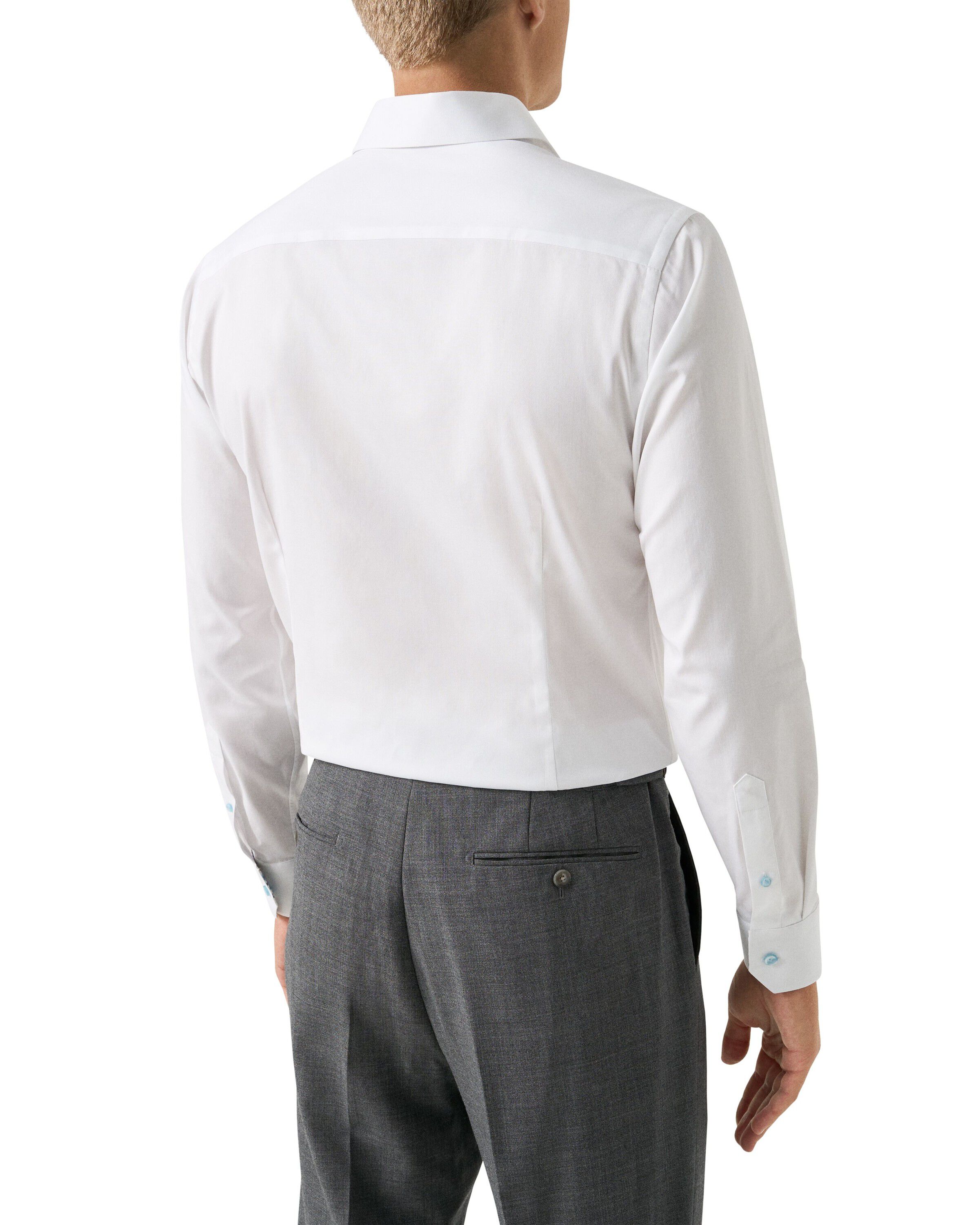 Slim Fit Floral Effect Signature Twill Shirt