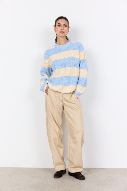 SC-REMONE STRIPE 38 Pullover Lysebl&aring;