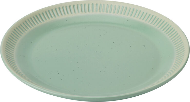 Knabstrup Colorit, tallerken, lys grøn, Ø19 cm