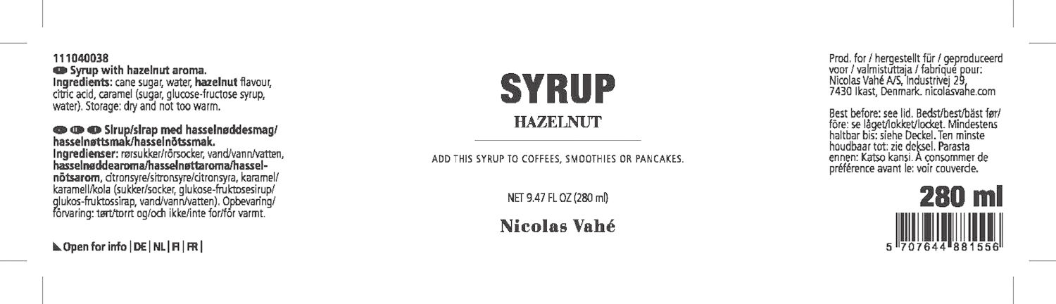 Sirup, Hasseln&oslash;d, 25 cl.