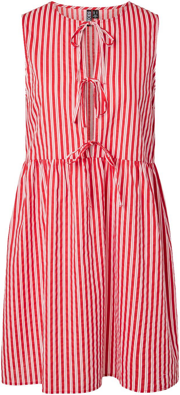 PCJOLLY SL TIE SHORT DRESS WVN NOOS