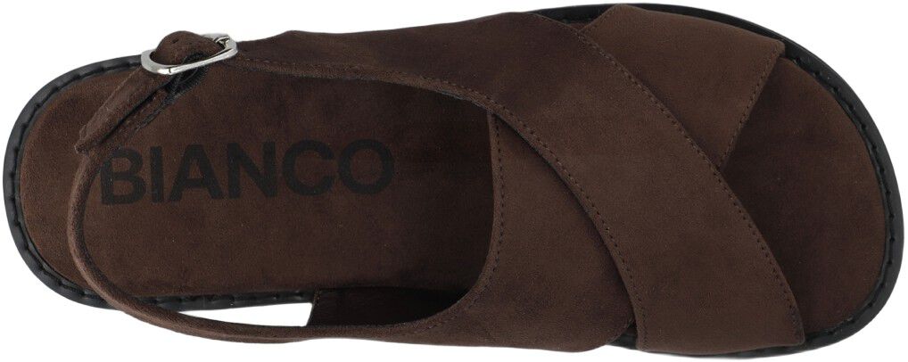 BIALEMON Cross Slingback Sandal Faux Suede