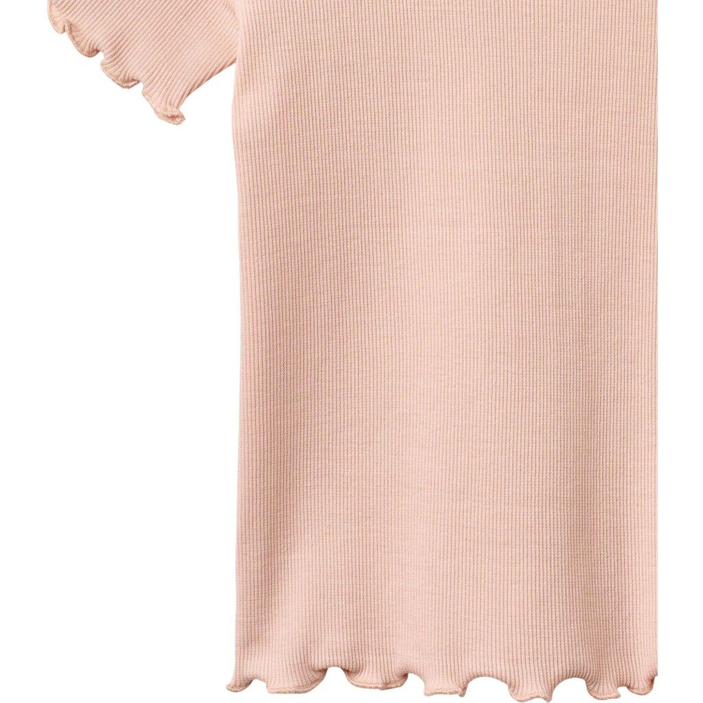 Kort&aelig;rmet Rib T-shirt Alicia