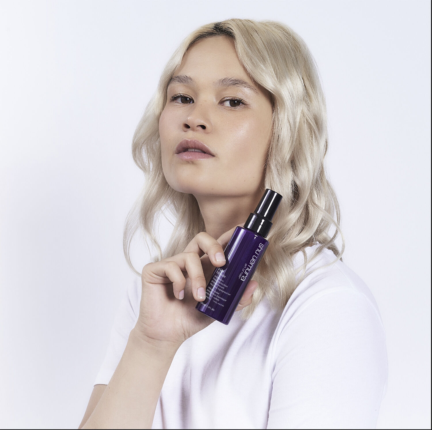 y?bi blonde purple blow dry serum