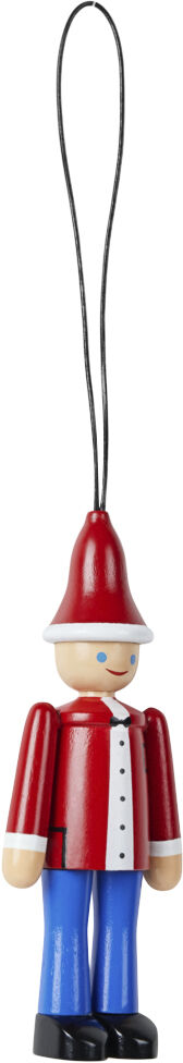 Julepynt Jule Ole & Jule Lise r&oslash;d/bl&aring;/hvid