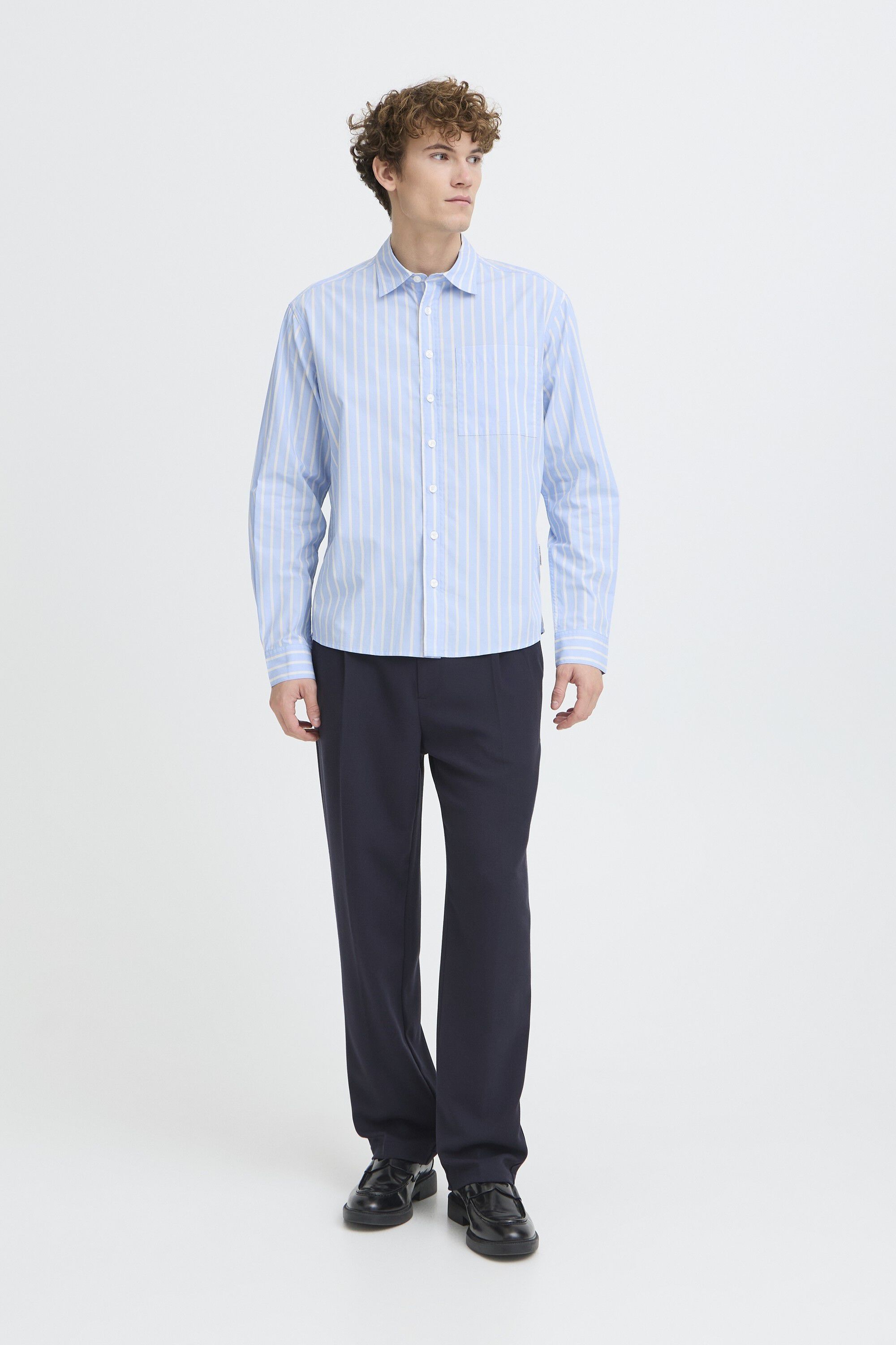 CFZAN LS STRIPED RELAXED SHIRT