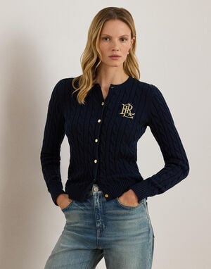 Cable-Knit Cotton Cardigan