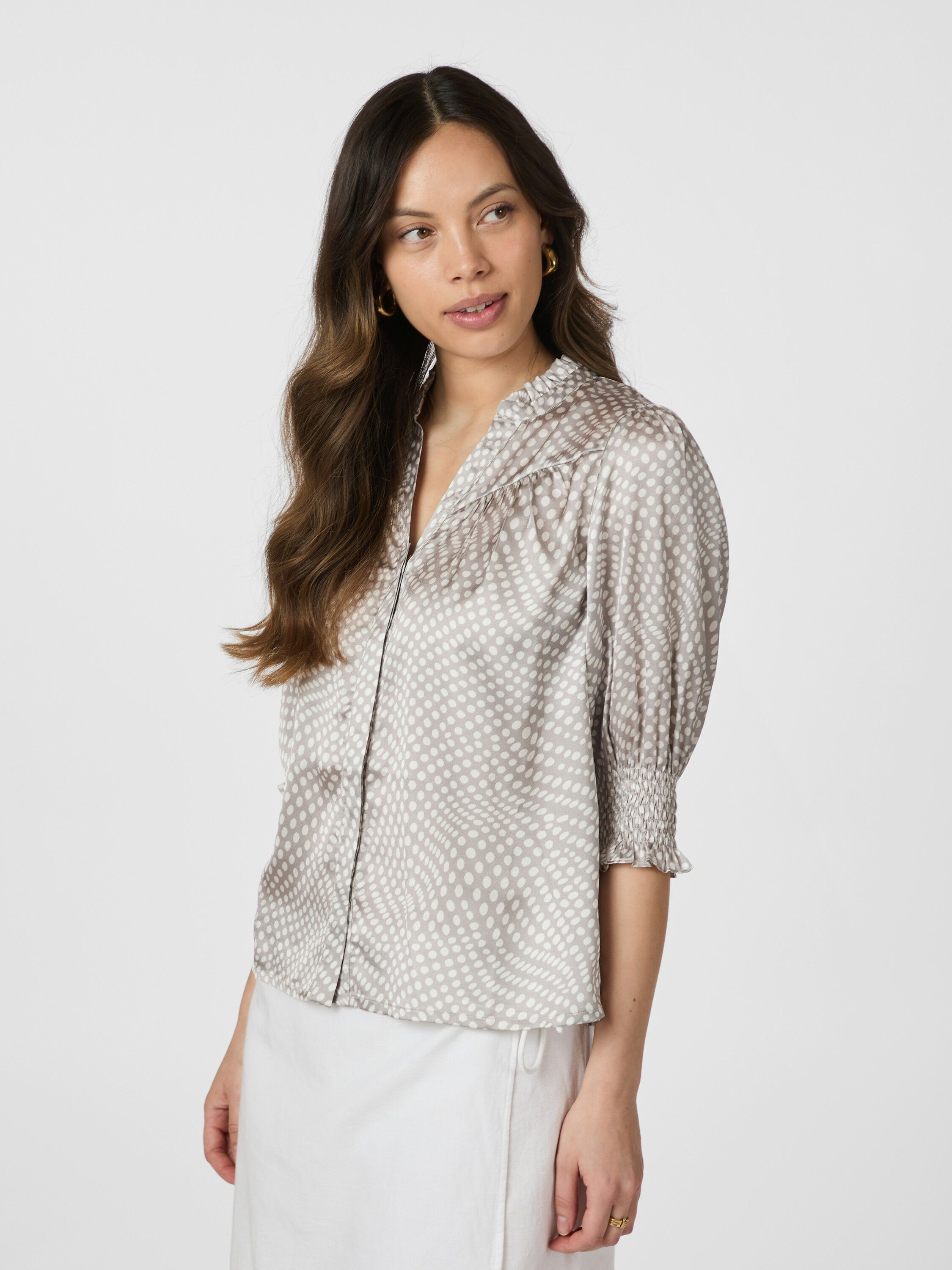 Diana Vibrant Dot Blouse