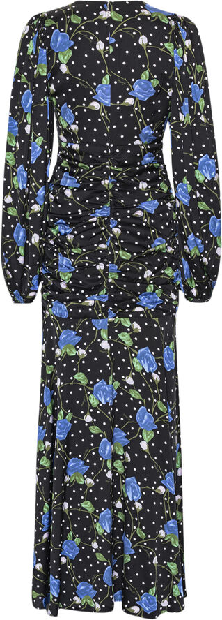 Satin Maxi V-Neck Dress