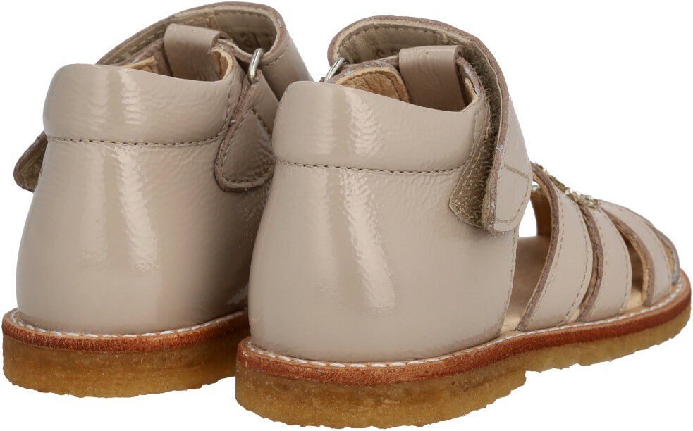 Hjertesandal med glitter og velcrolukning