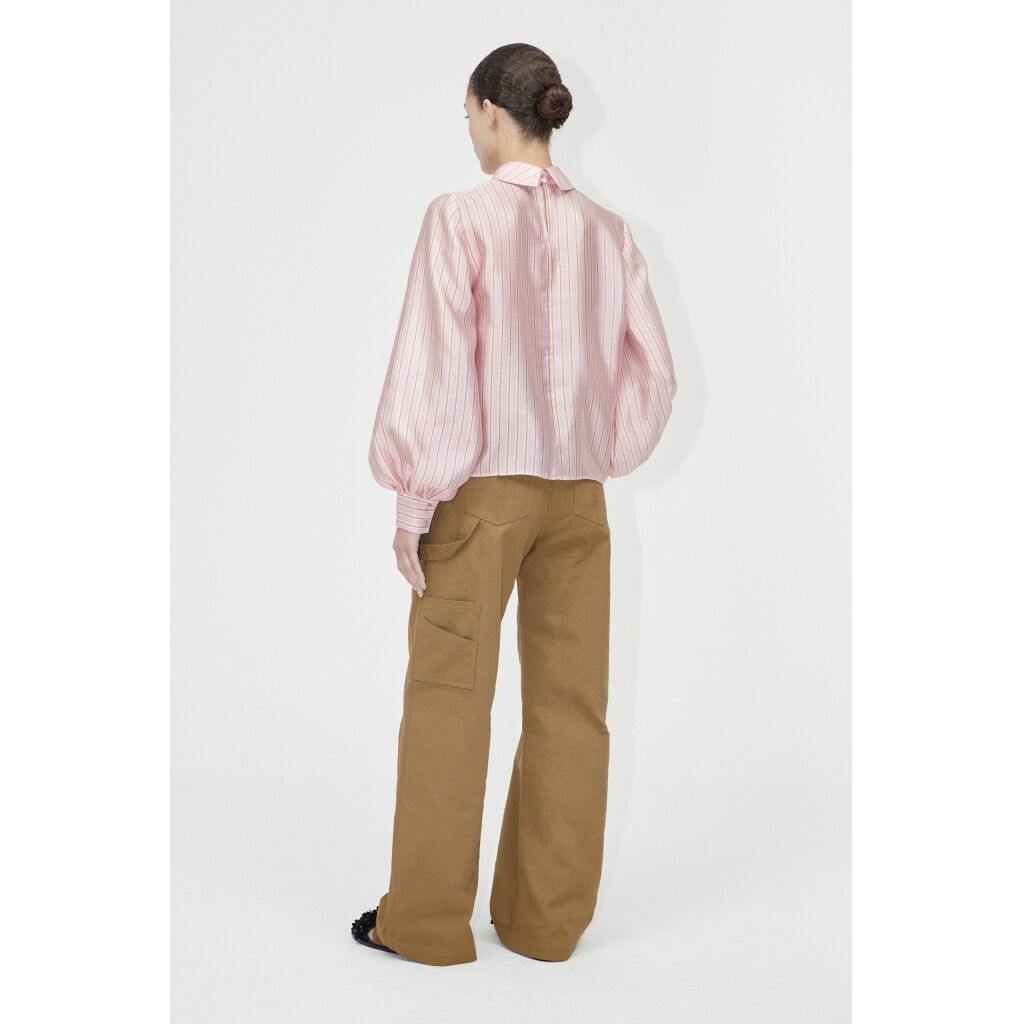 2368 Beaded Embellished Canvas, Utility Workwear Pants