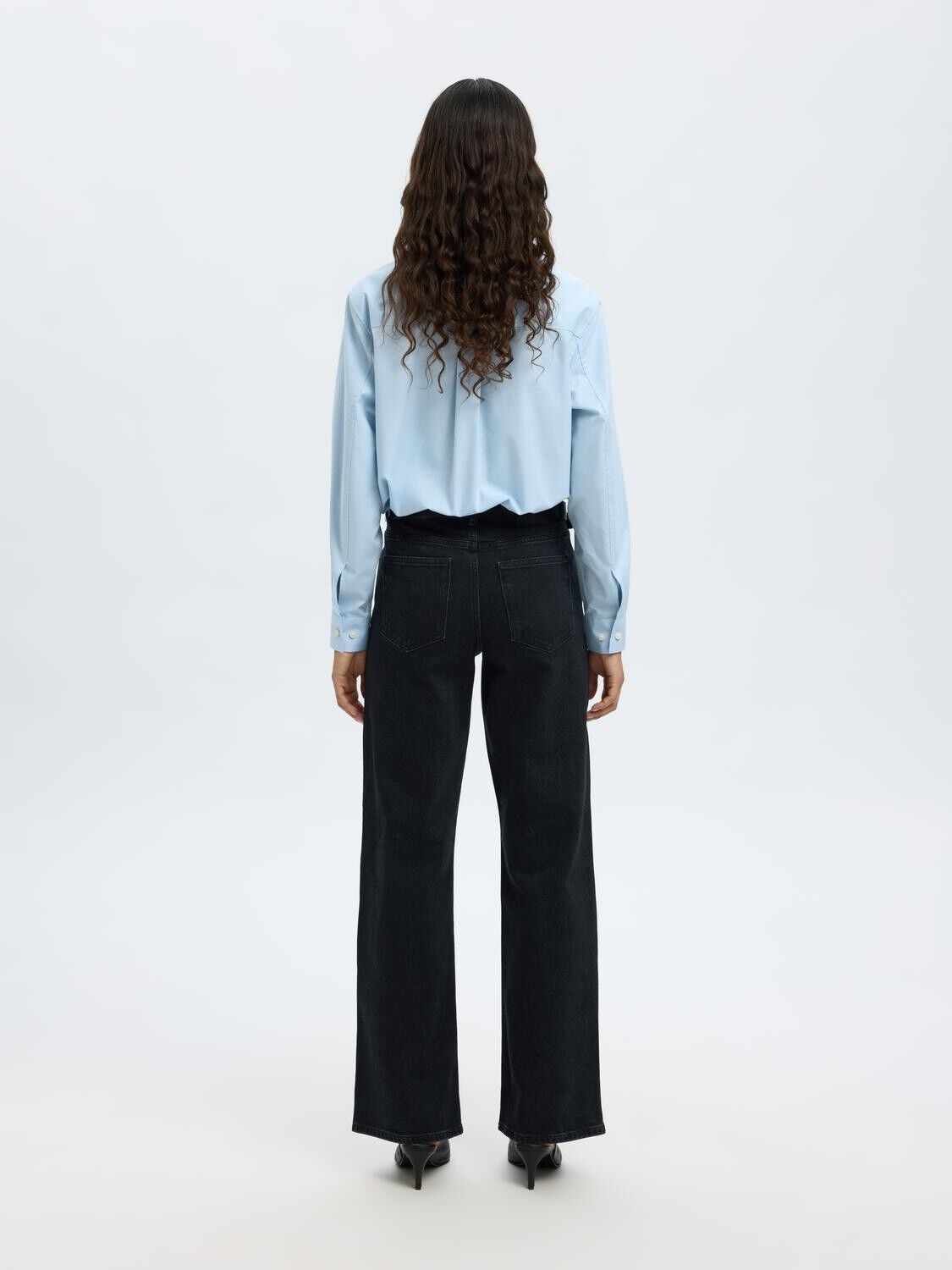 SLFWIDE BEA-KORI HW JEANS NOOS