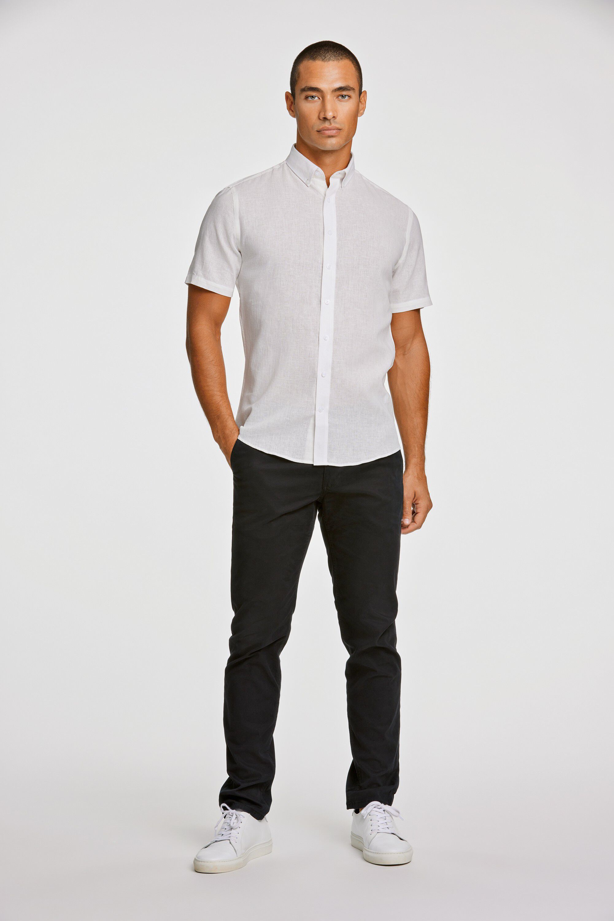 Linen/cotton shirt S/S