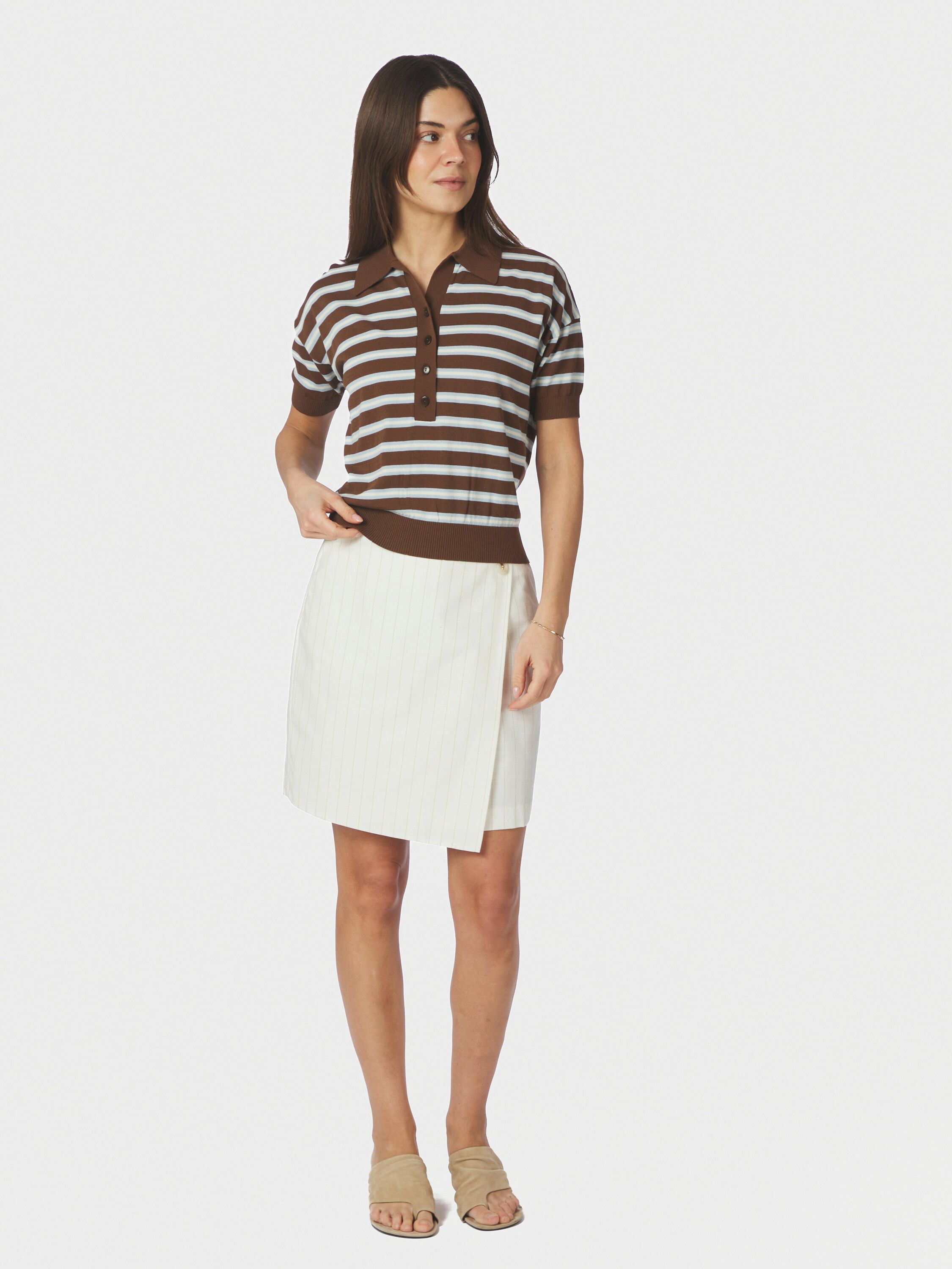 Emira Knit Polo Top