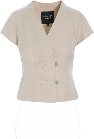 Sukosu kort&aelig;rmet bluse