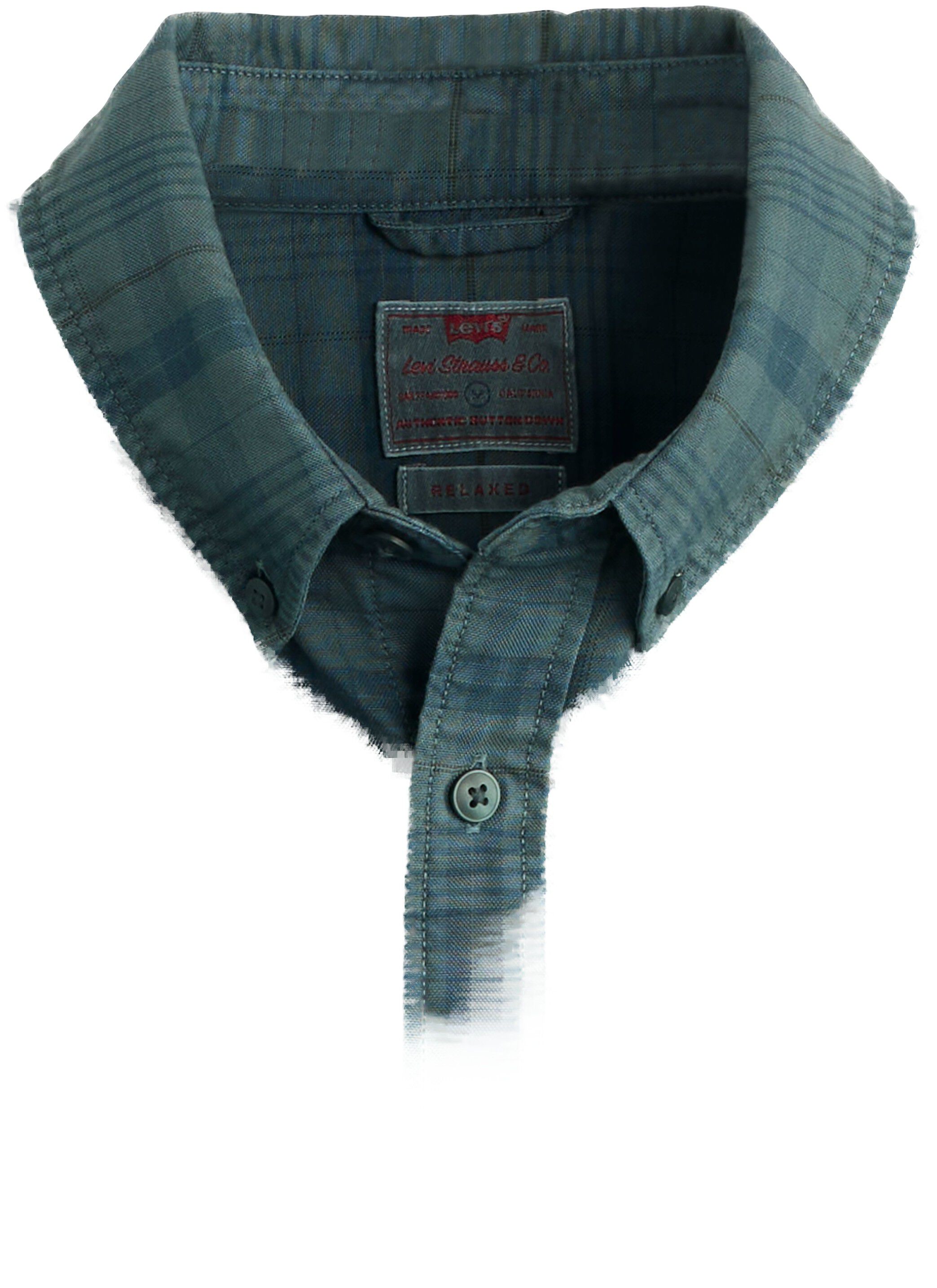 AUTHENTIC BUTTON DOWN DARK SLA