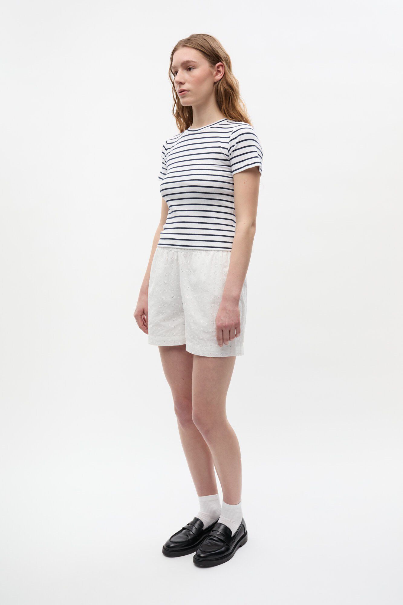 ENALLY SS CROP TEE ST 7262