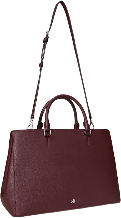 Crosshatch Leather Large Hanna Satchel