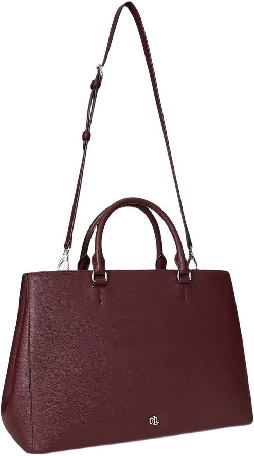 Crosshatch Leather Large Hanna Satchel