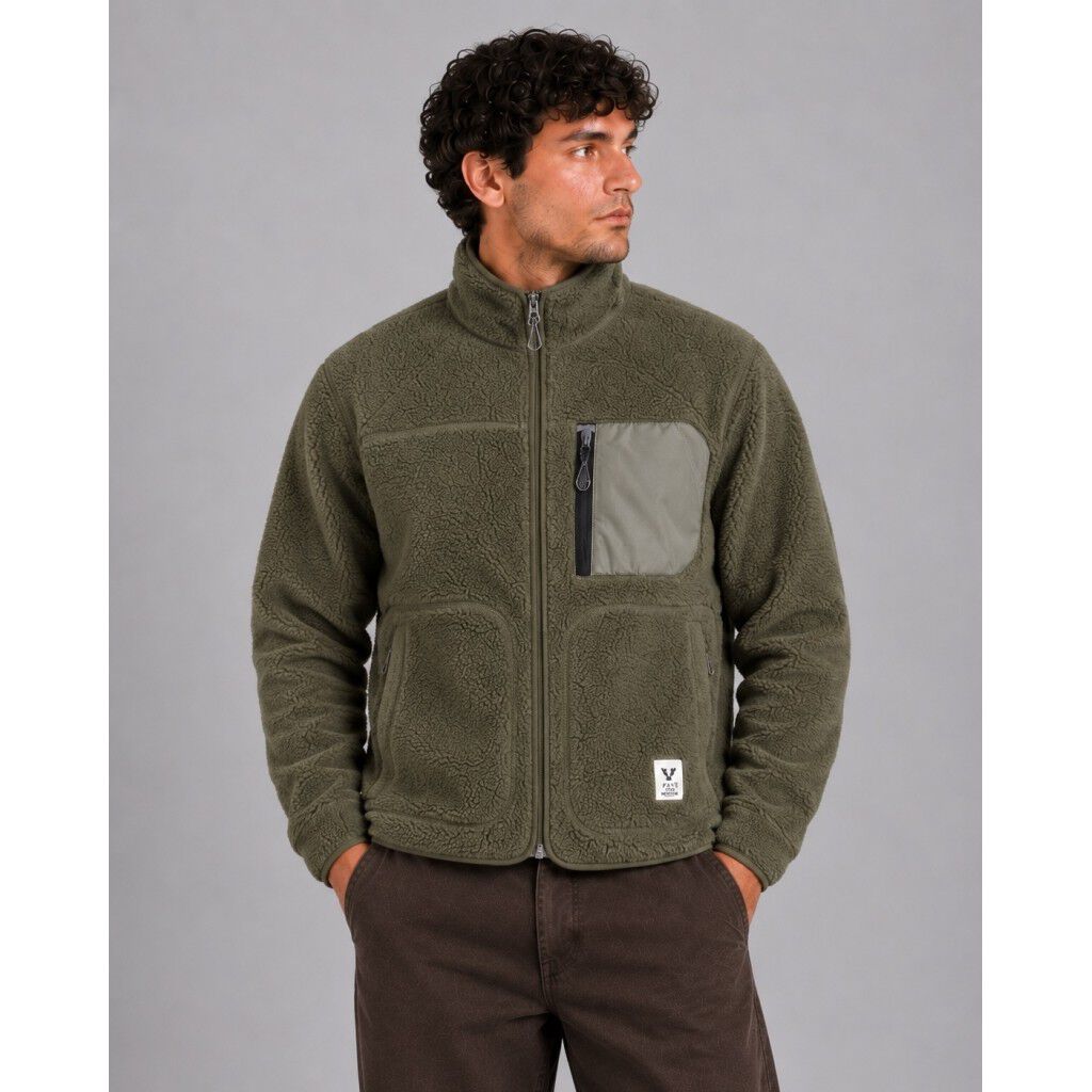 Wood fleece jacket
