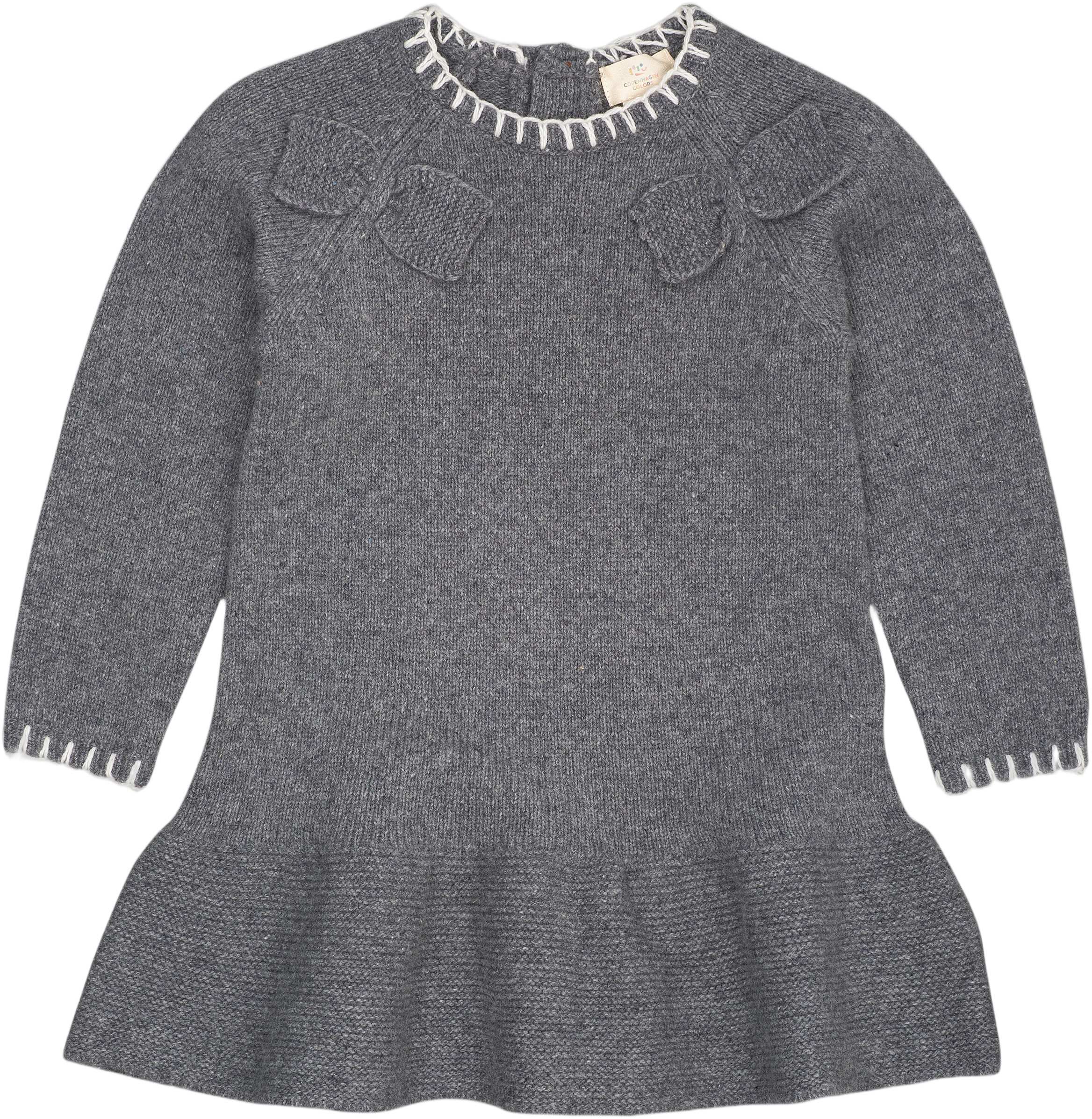 LAMBSWOOL DRESS W. BOW