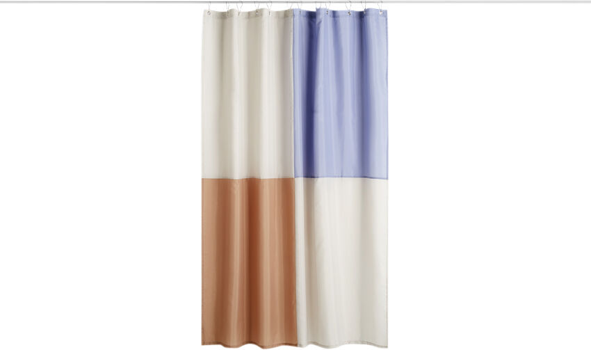 Check Shower Curtain-Blue
