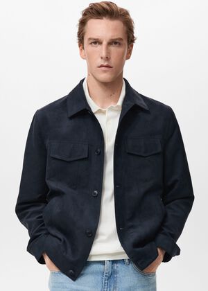 Leather-effect biker jacket