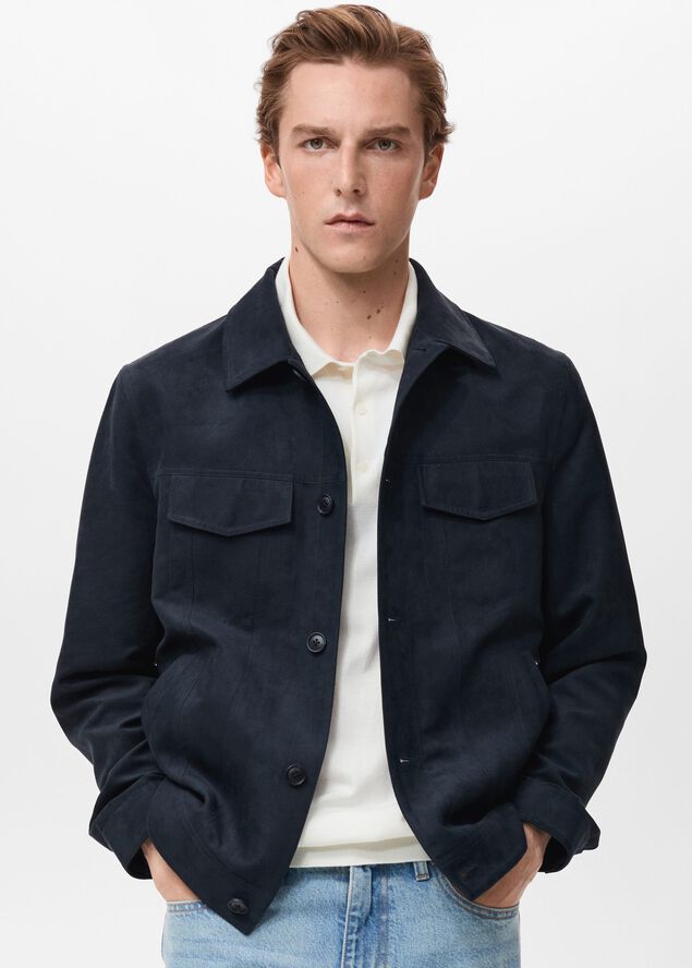 Leather-effect biker jacket
