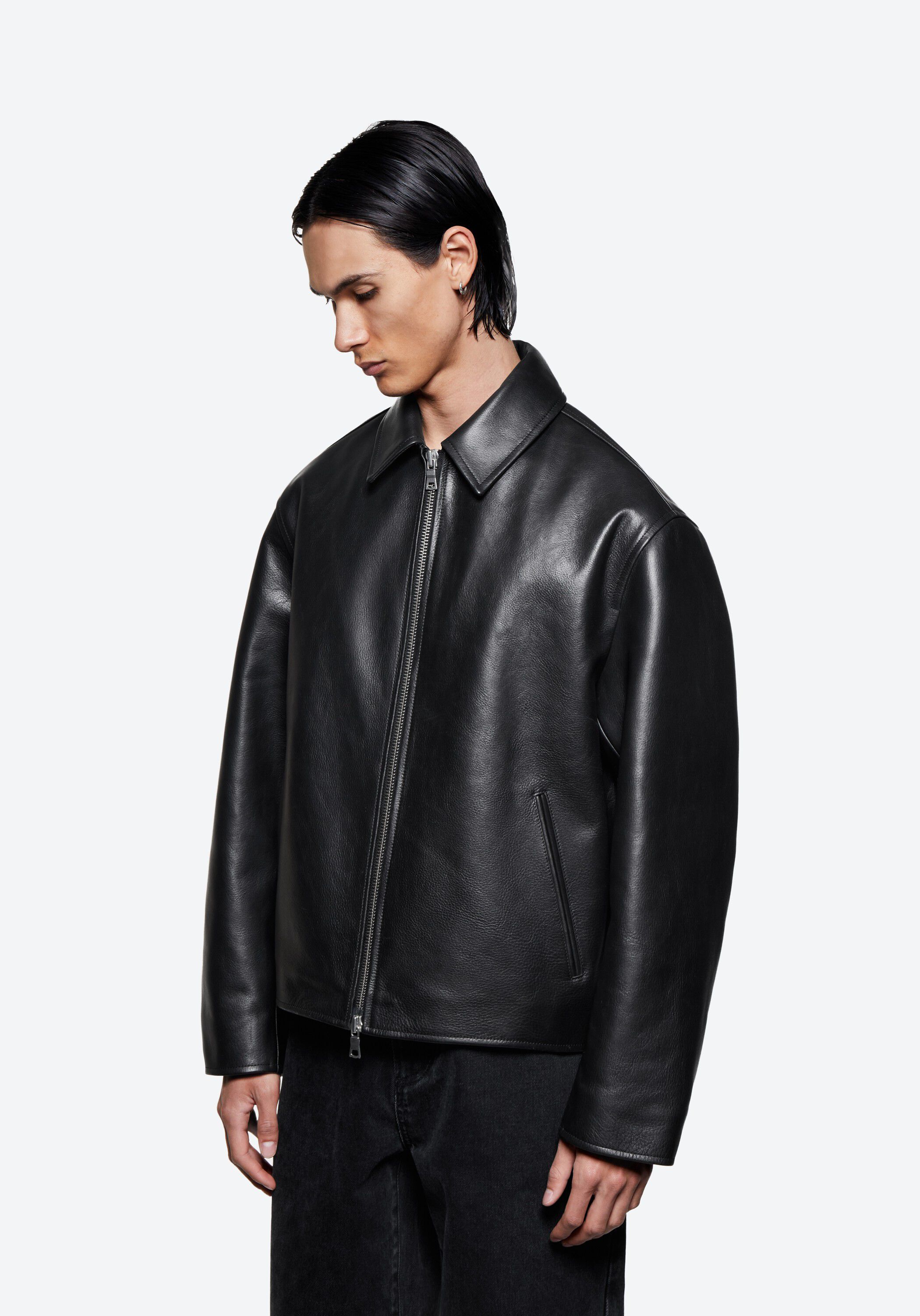 CROPPED LEATHER RIDER