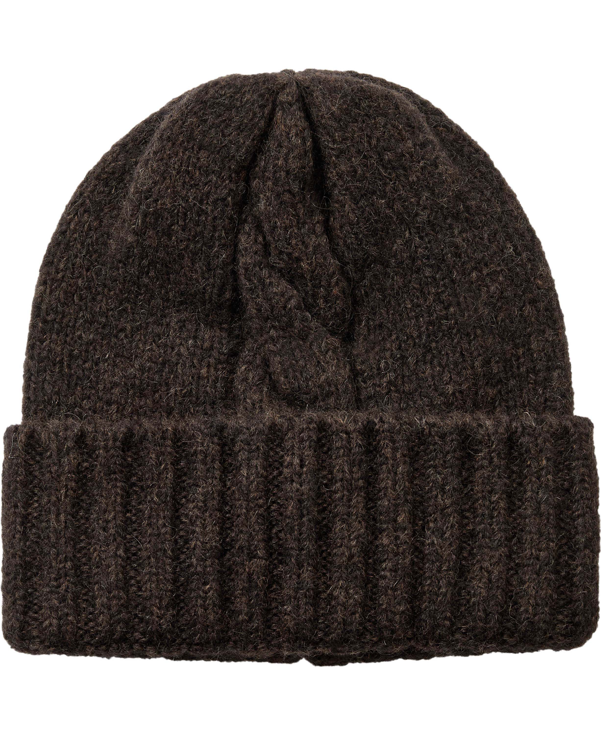 Soft Baby Cable Hat Brown