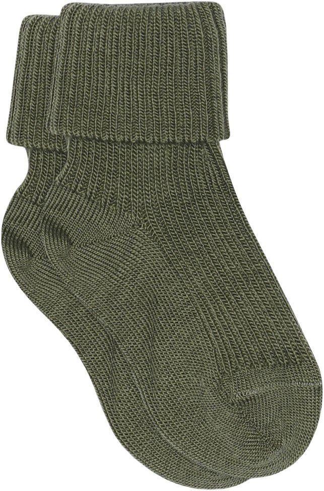Wool rib baby socks