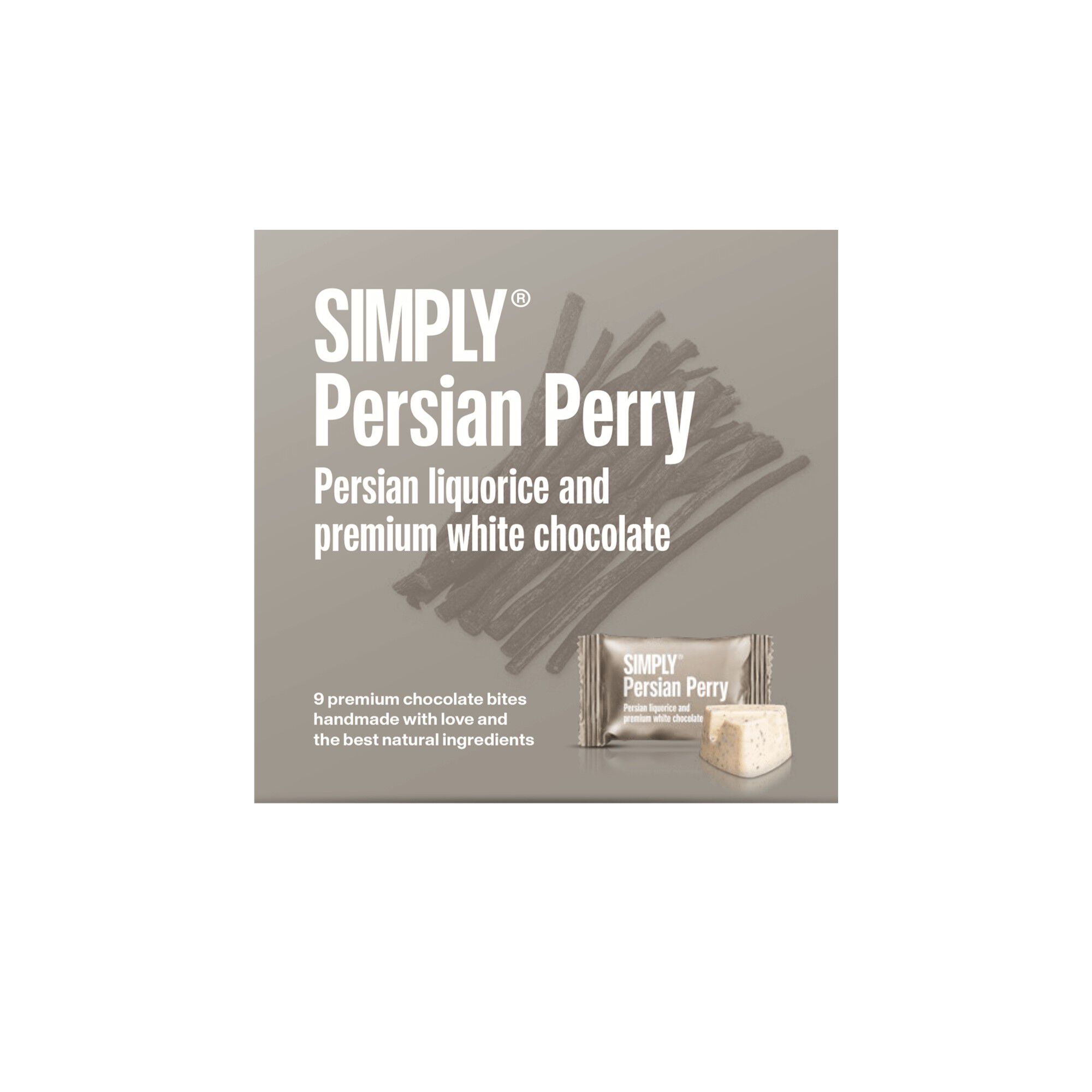 Simply&reg; PERSIAN PERRY chokolade&aelig;ske (90g)