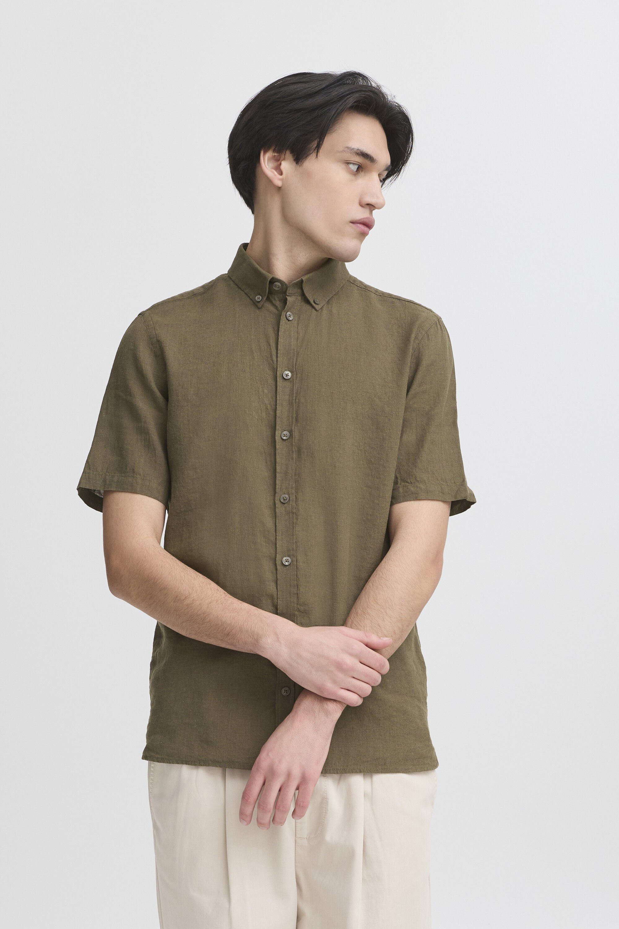 CFANTON 0071 SS 100% linen shirt