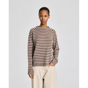 Gertrud L/S Striped Pullover Lambswool Knit